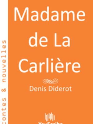 cover image of Madame de La Carlière